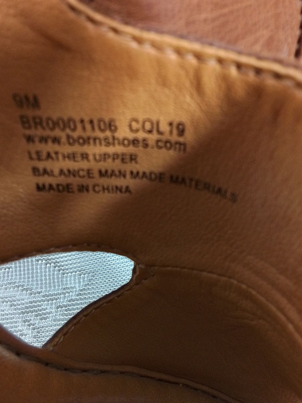 Born light brown leather slingback heeled sandals - Picture 6 of 13